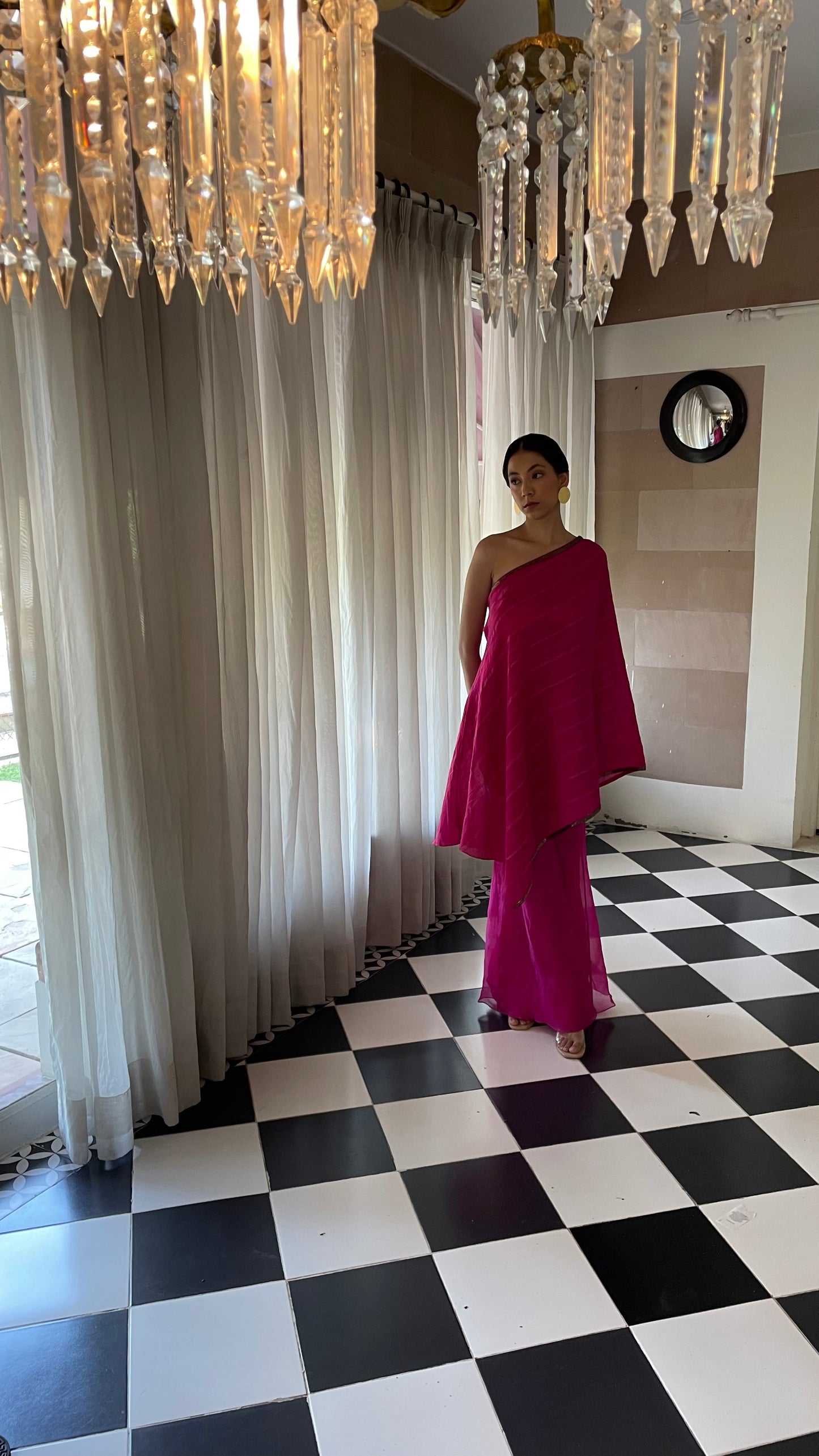 Berry One Shoulder Set