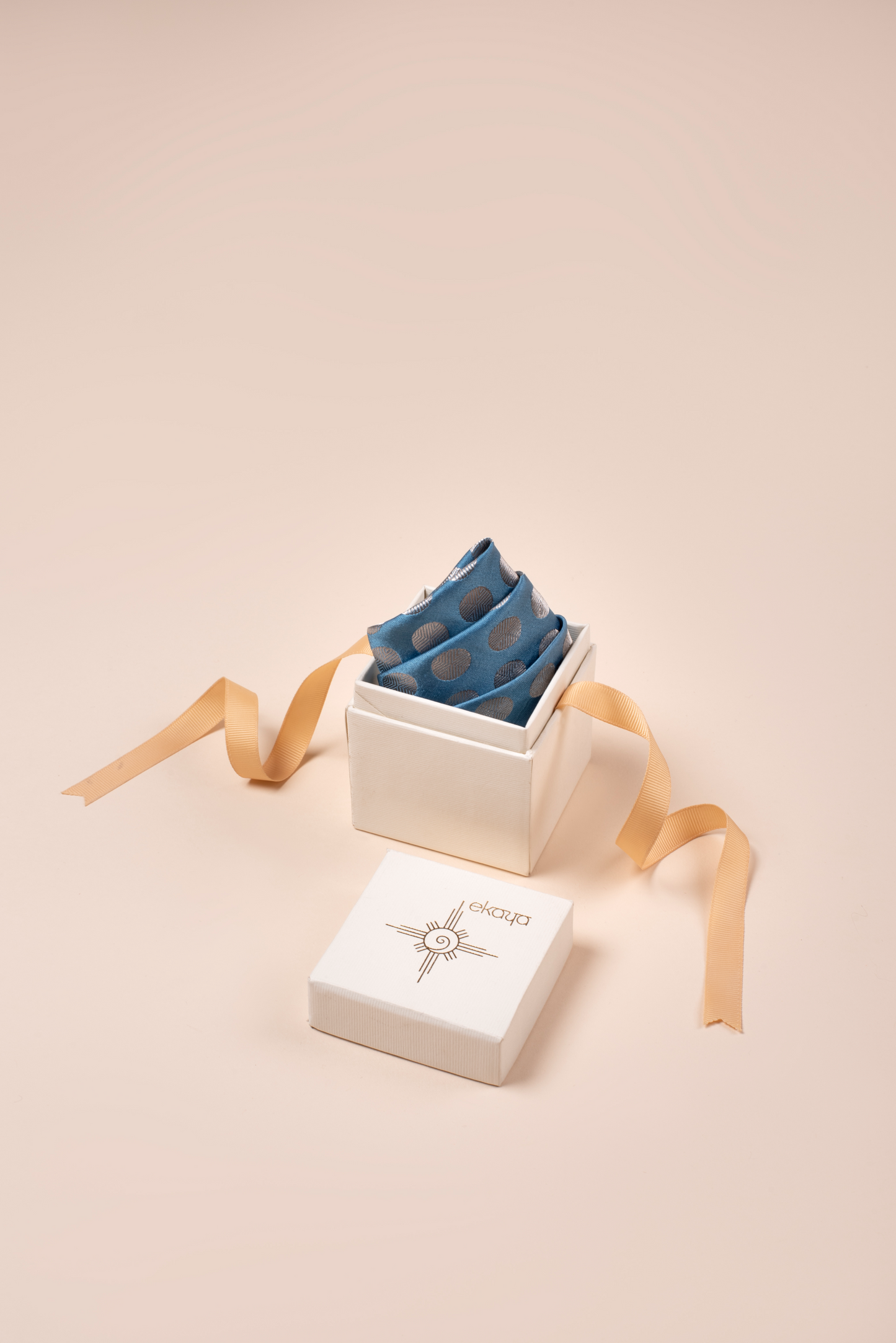 Handwoven Grey Silk Pocket Square