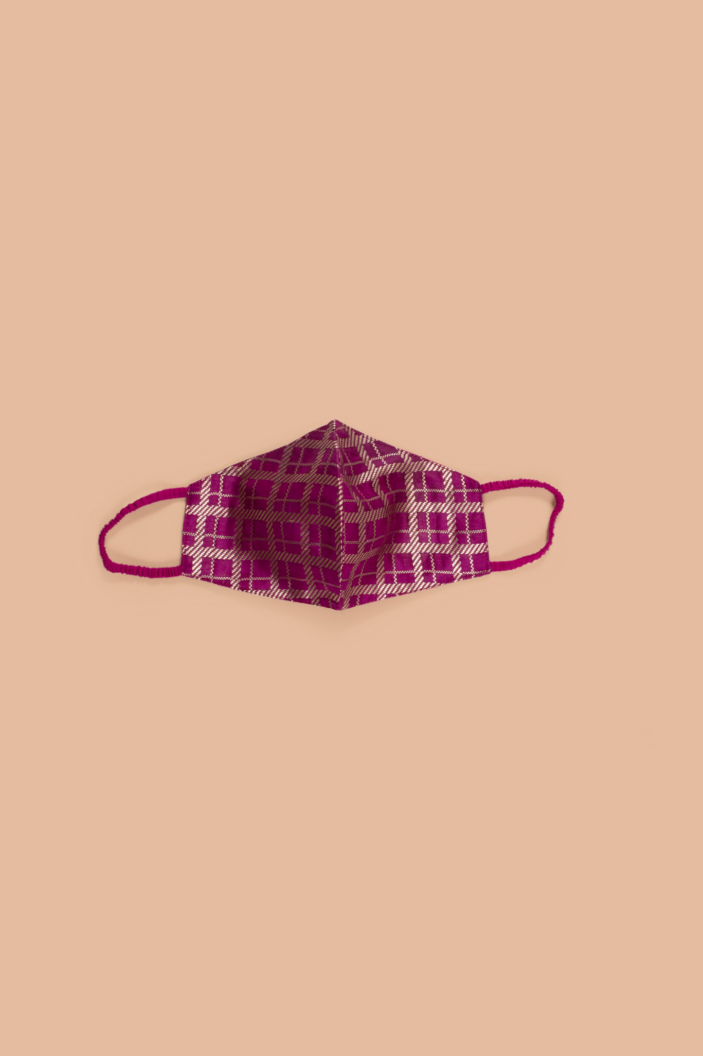 Handwoven Purple Silk Mask