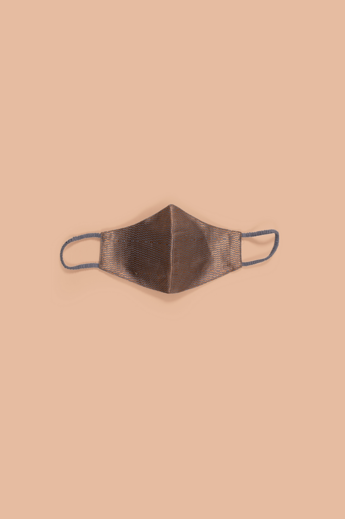 Handwove Grey Silk Mask