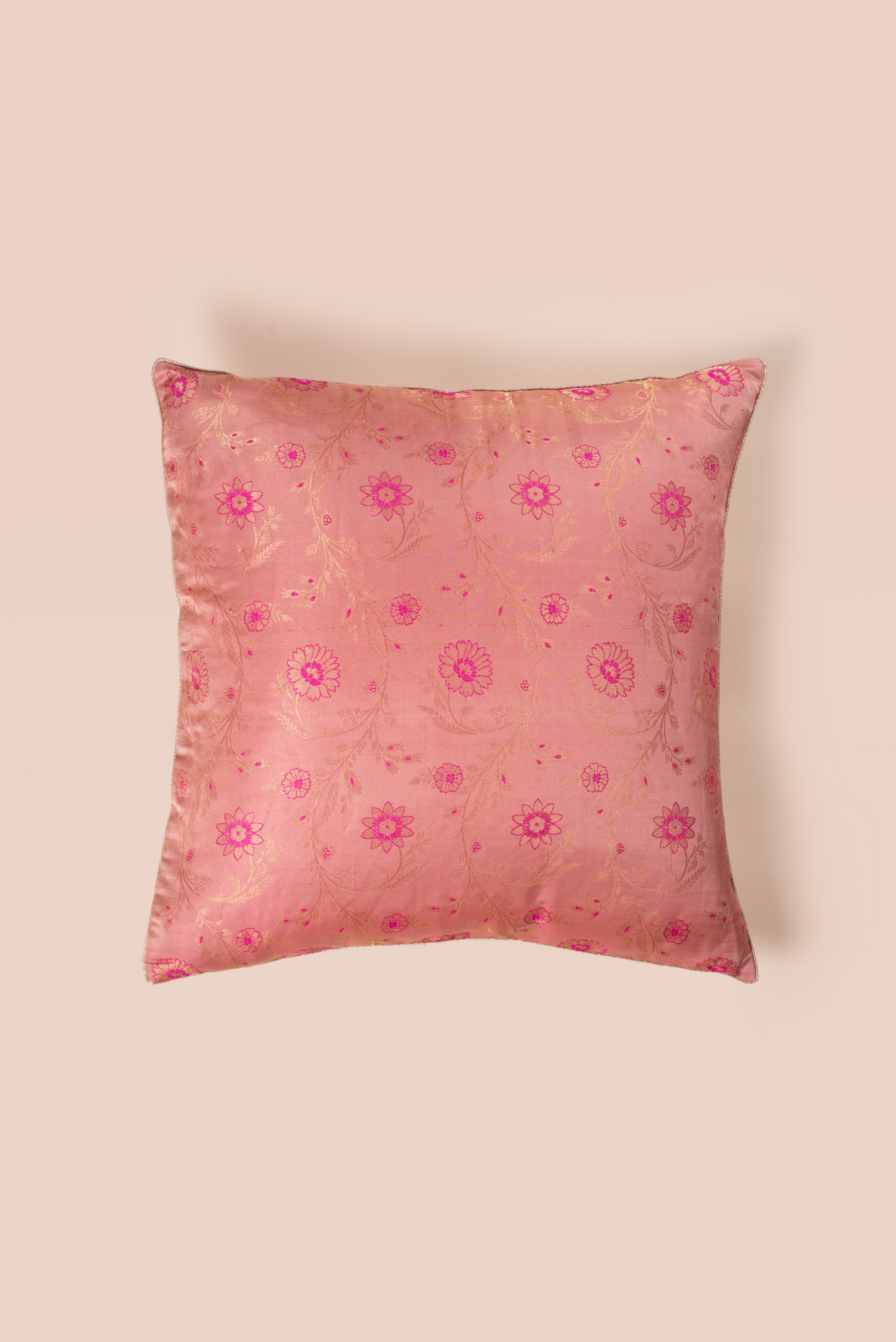 Handwoven Square Reversible Silk Cushion Cover