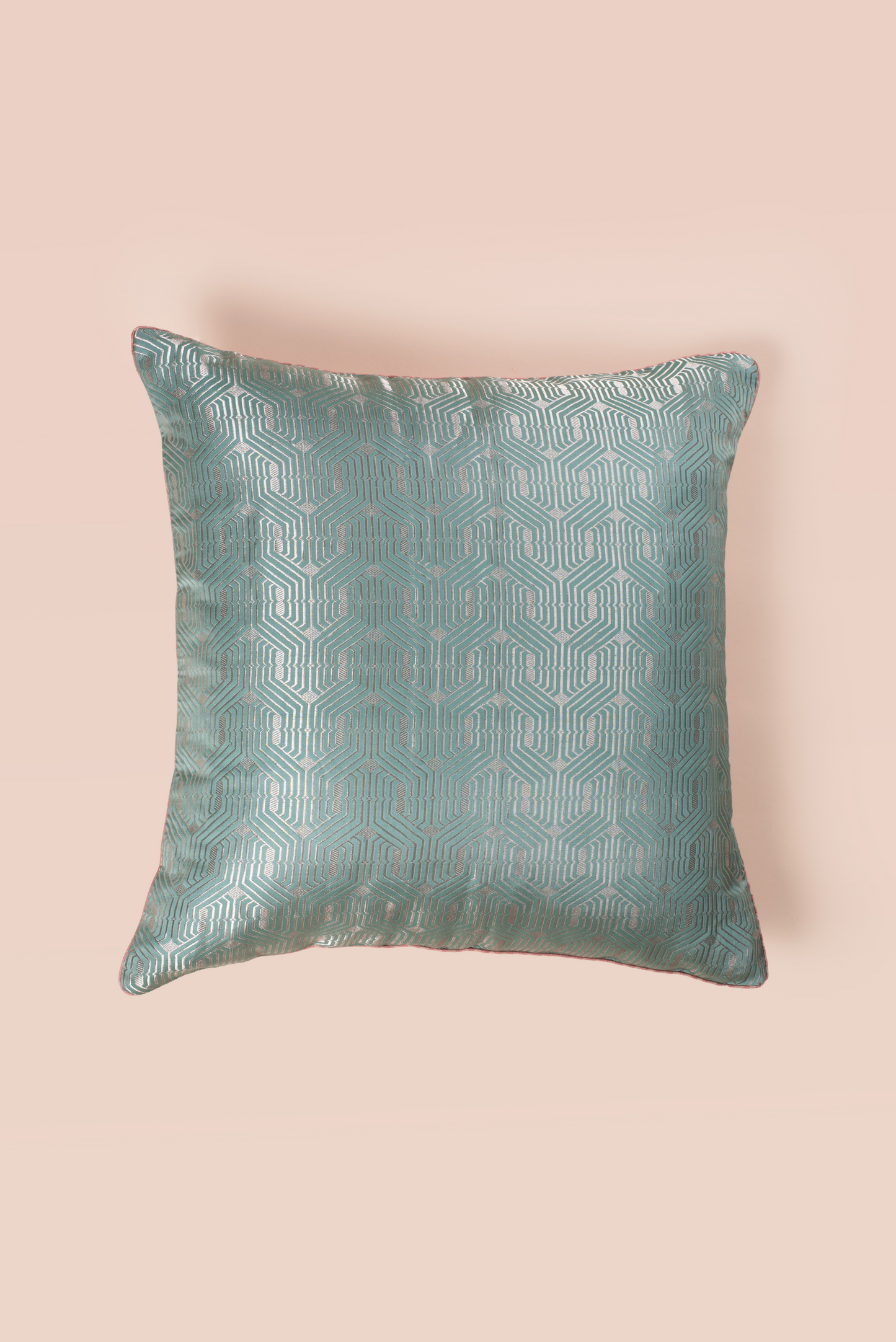 Handwoven Square Reversible Silk Cushion Cover