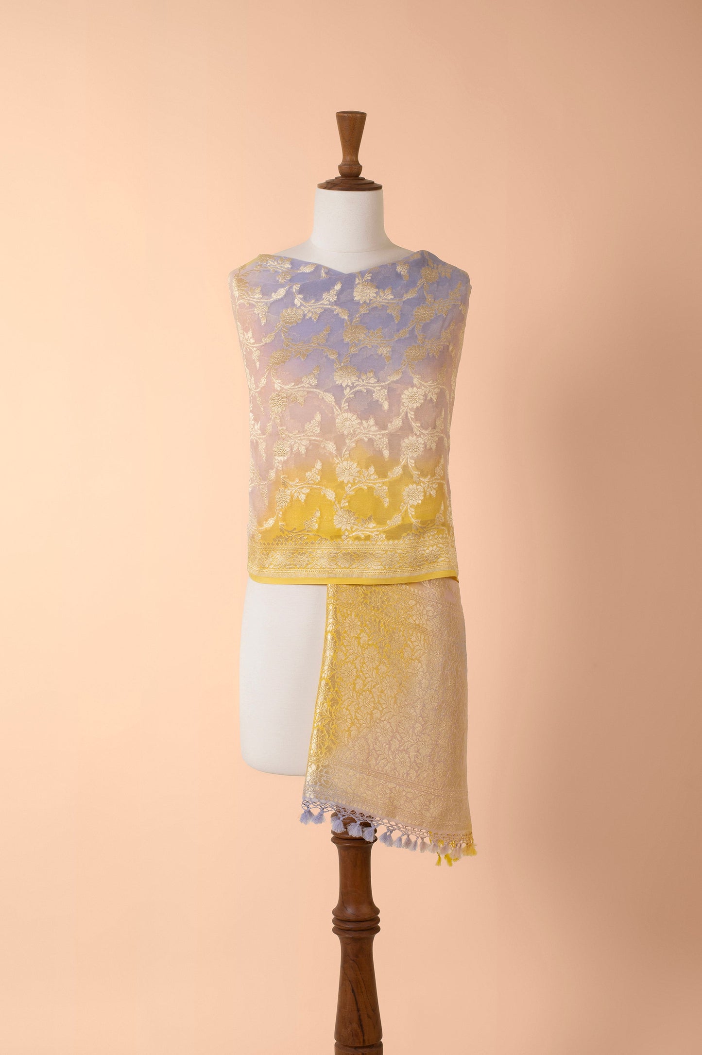 Handwoven Multi Colored Georgette Dupatta