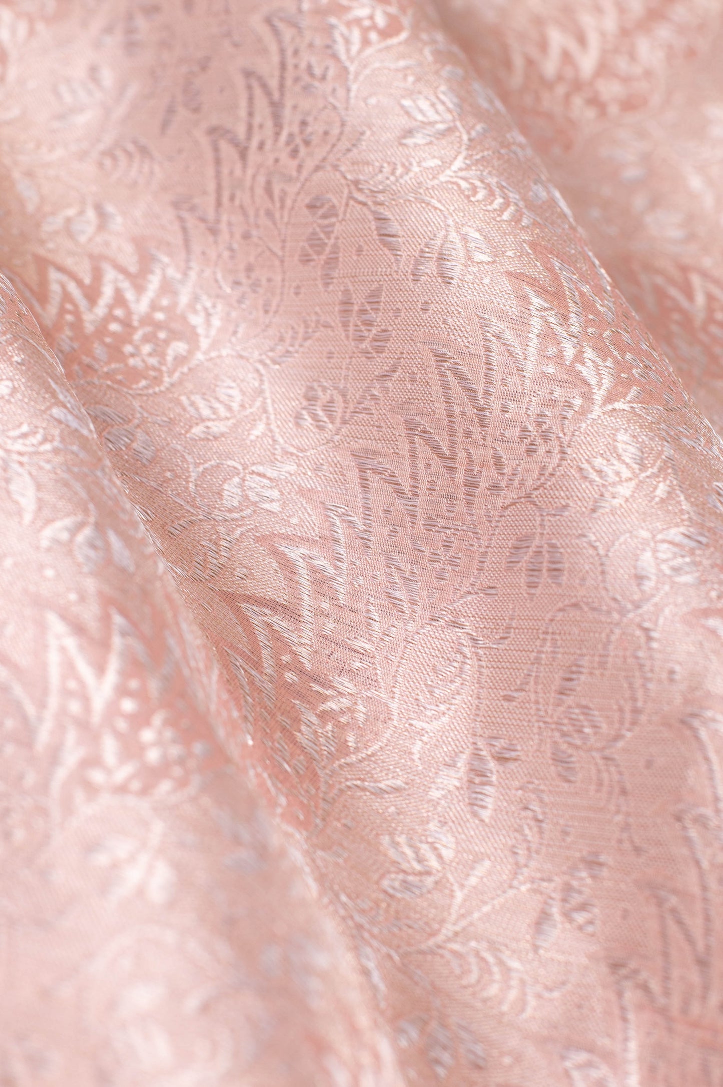 Handwoven Pink Silk Blouse Fabric