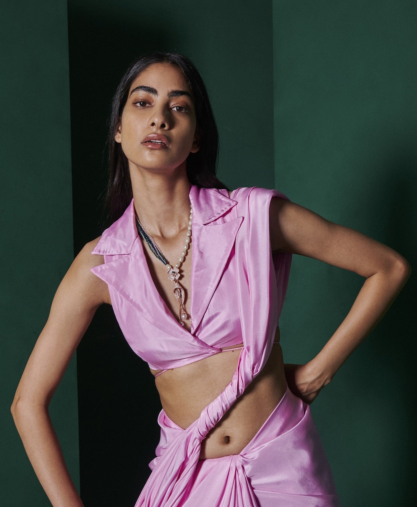 Blush Pink Collared Blouse