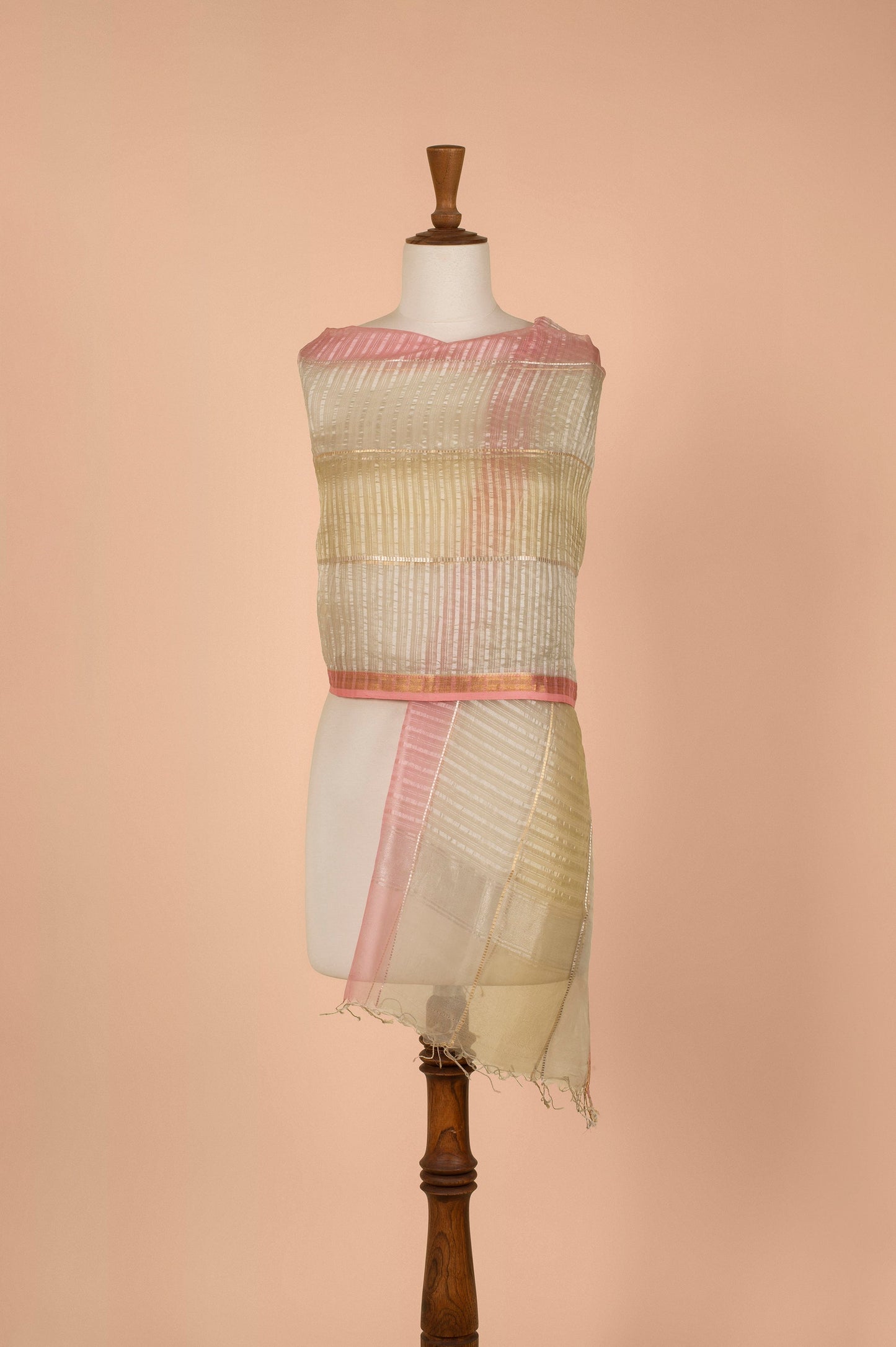 Handwoven Multicolor Organza Dupatta
