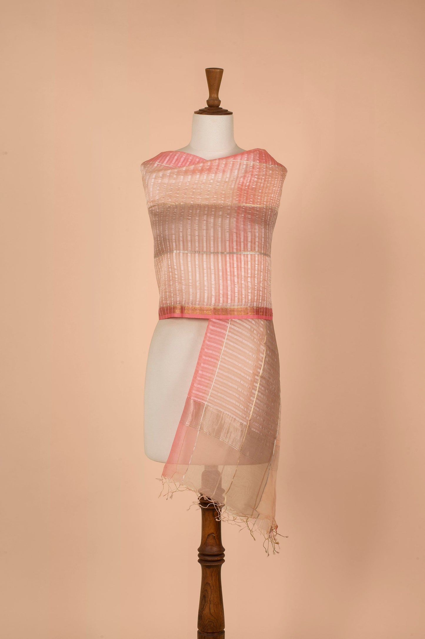 Handwoven Multicolor Organza Dupatta