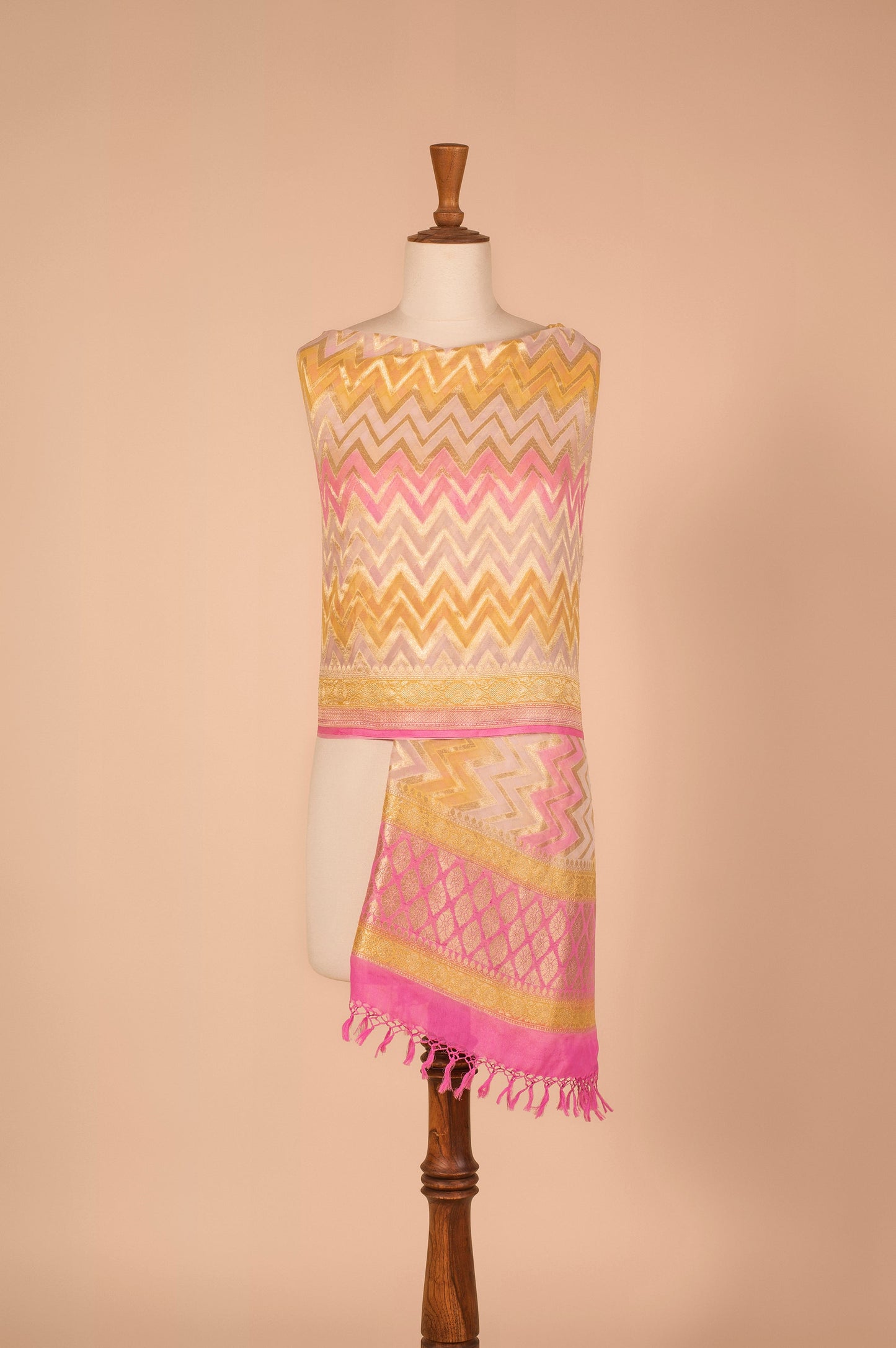 Handwoven Multicolor Georgette Dupatta