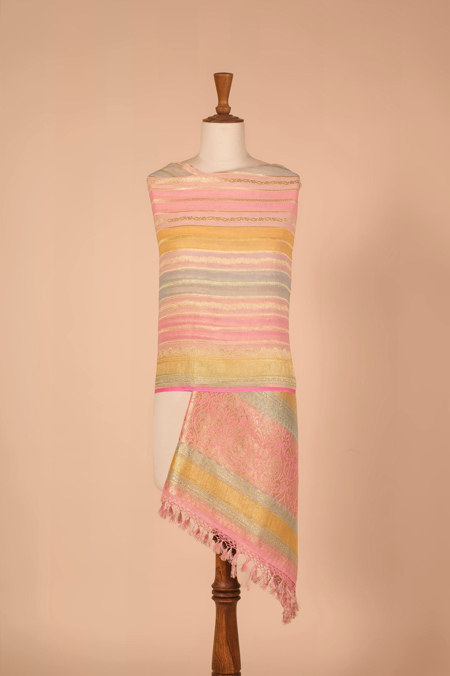Handwoven Multicolor Georgette Dupatta