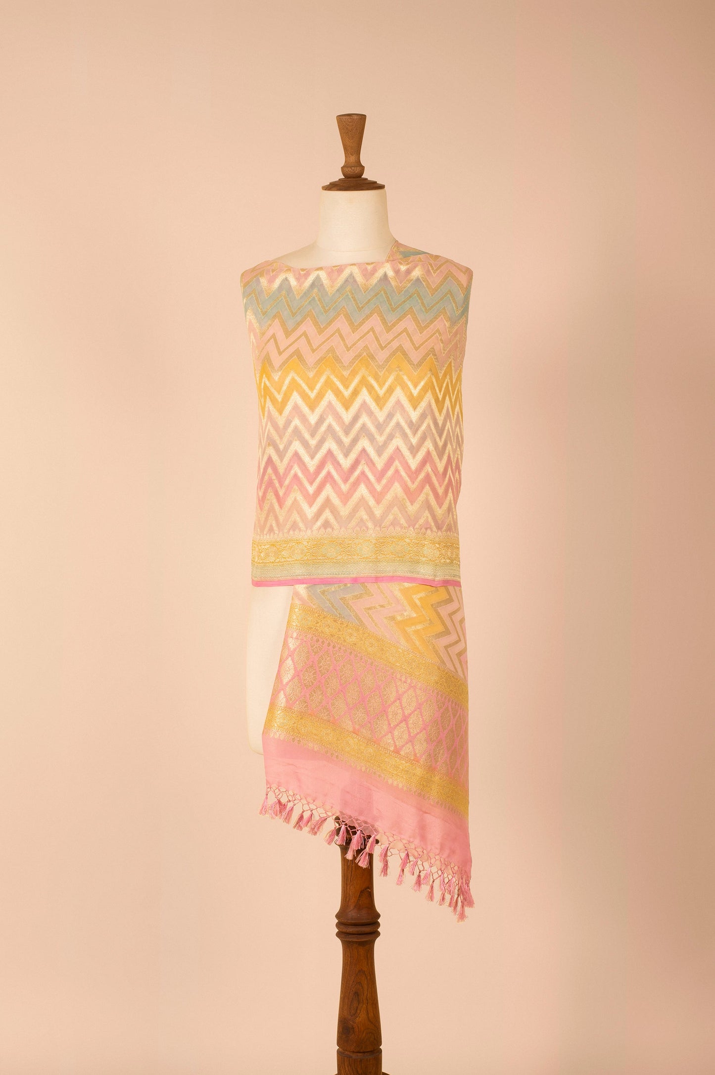 Handwoven Multicolor Georgette Dupatta