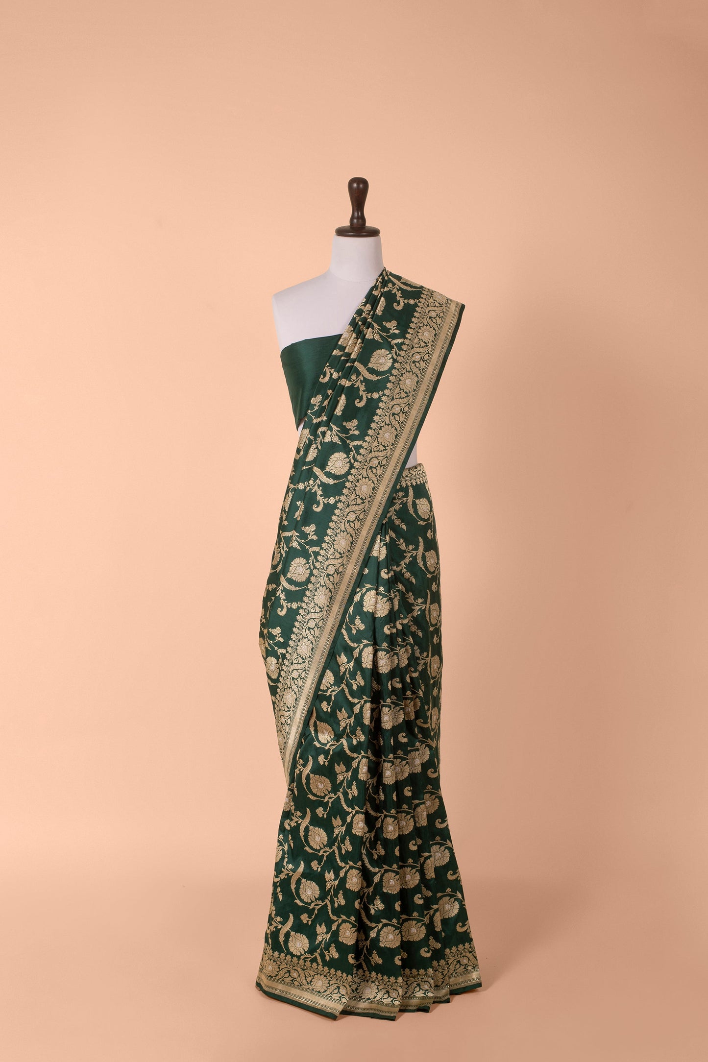 Handwoven Green Silk Saree
