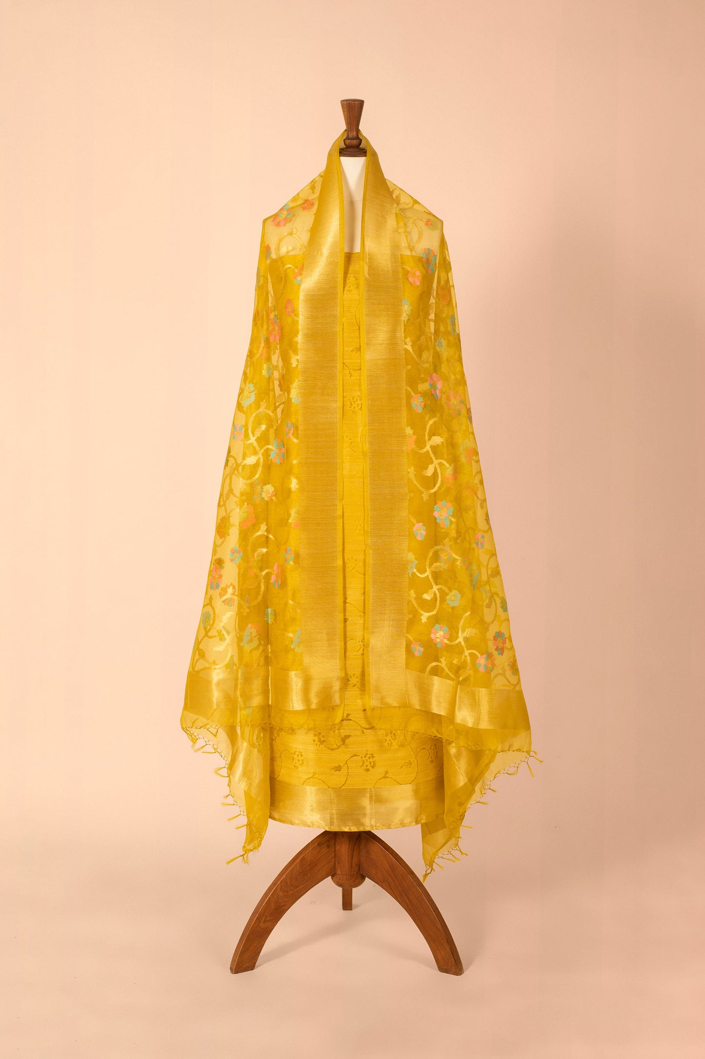 Handwoven Yellow Cotton Suit Piece