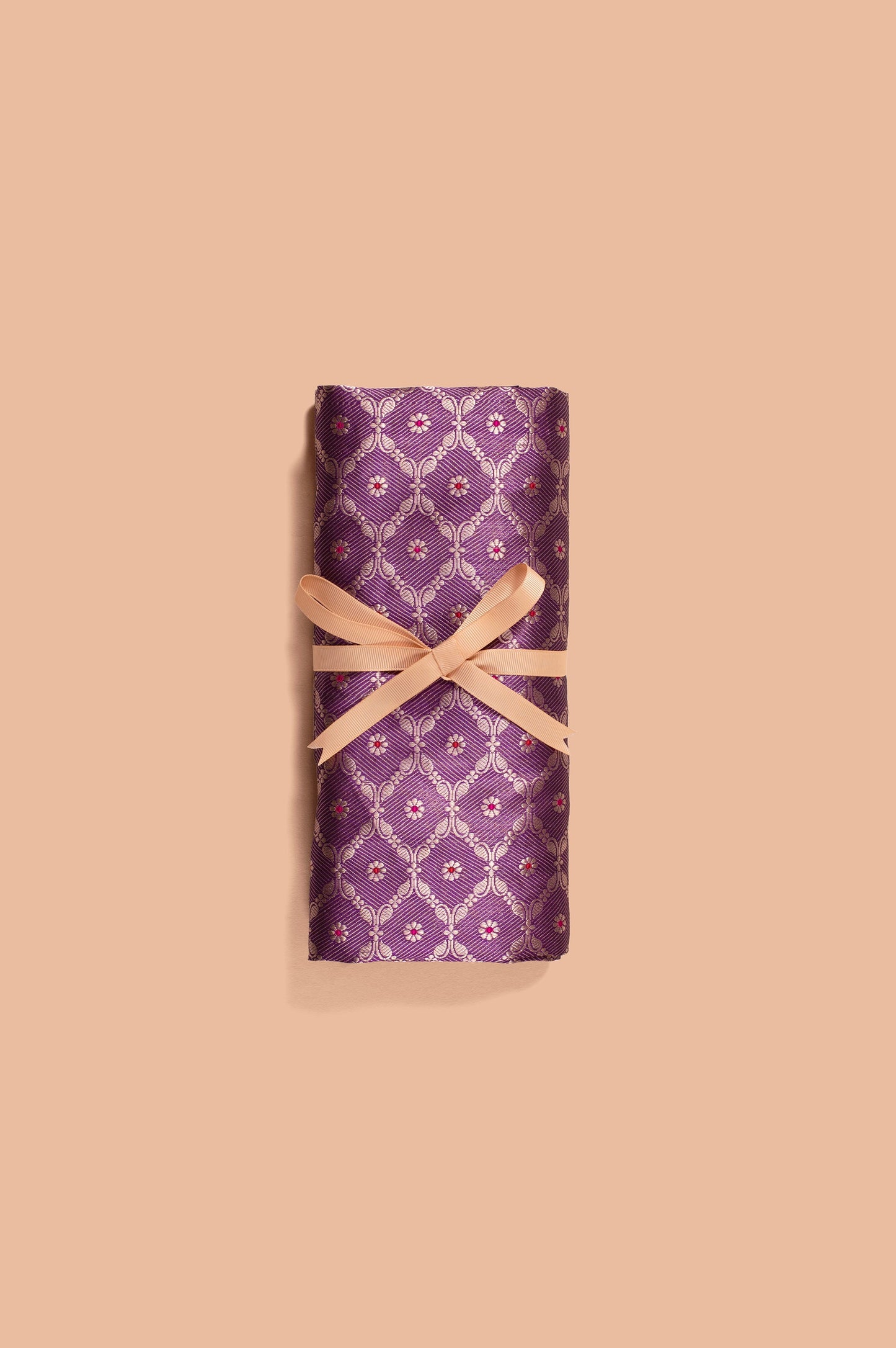 Handwoven Purple Silk Blouse Fabric
