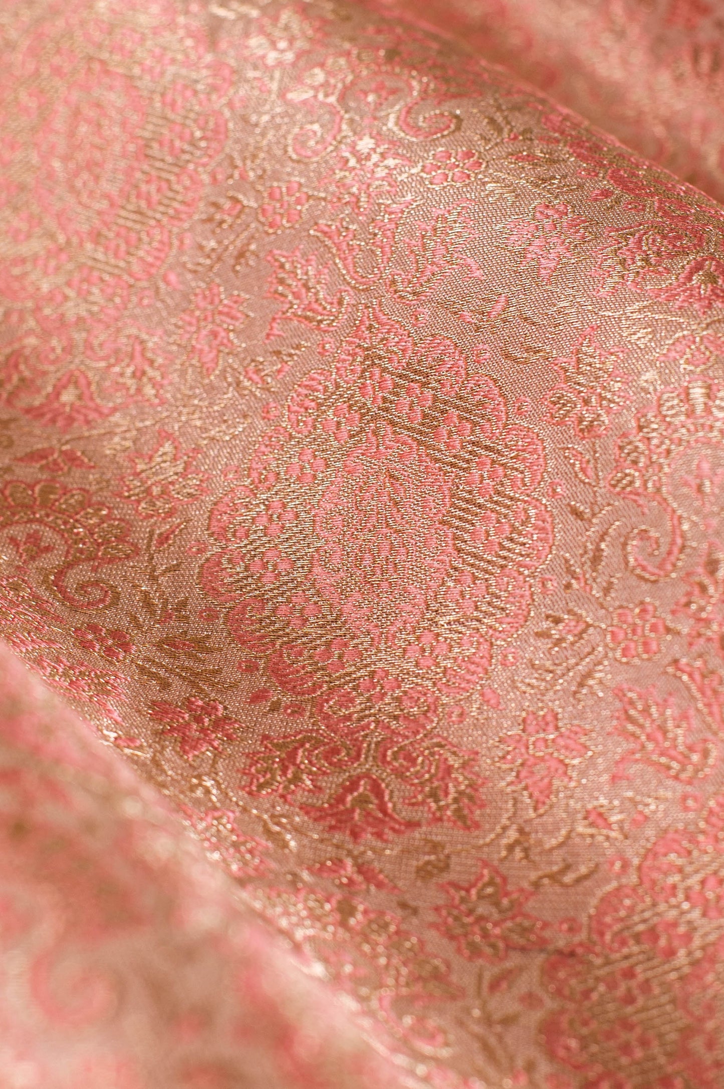 Handwoven Mauve Silk Blouse Fabric