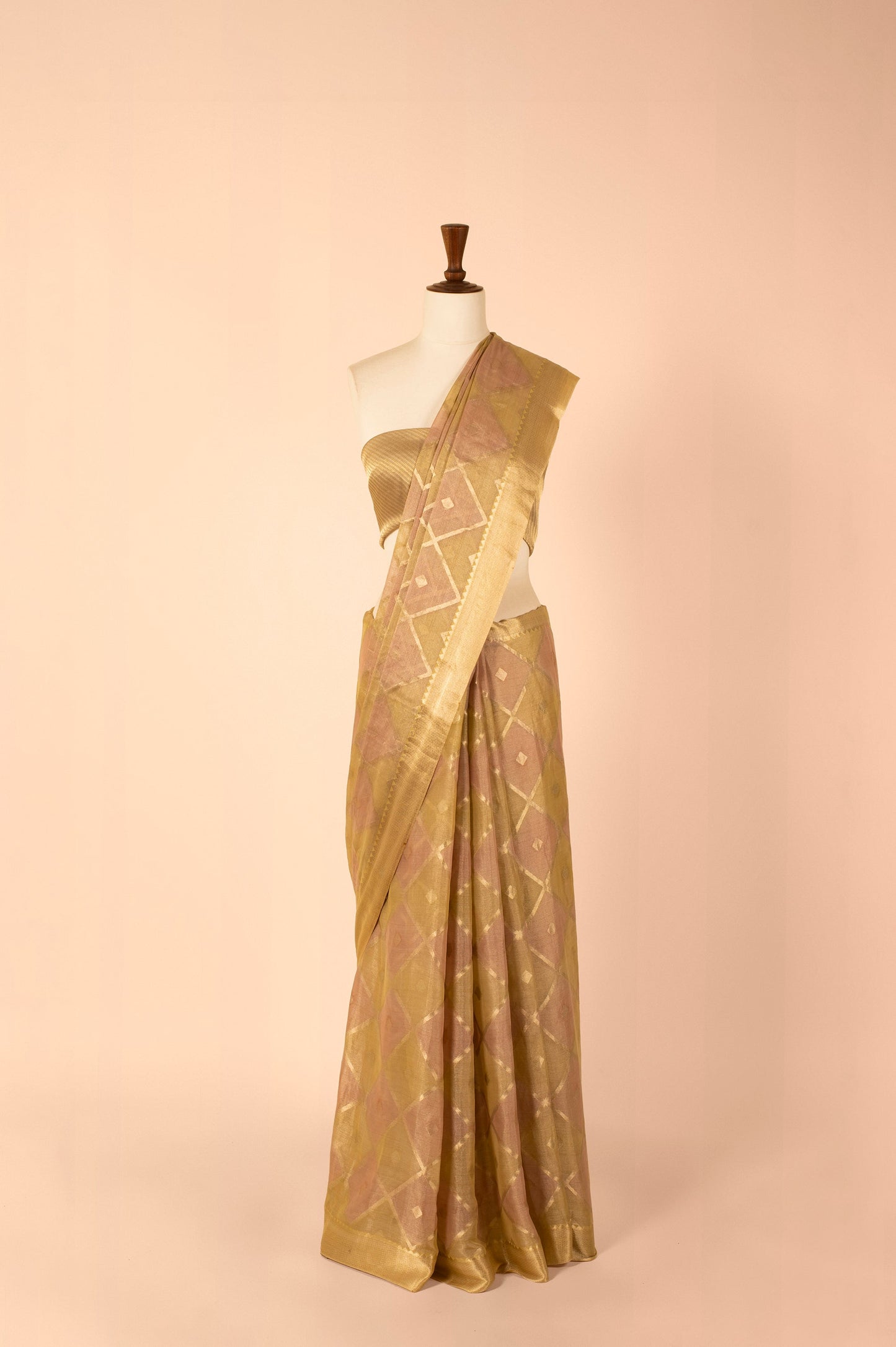 Handwoven Gold Tissue Sari