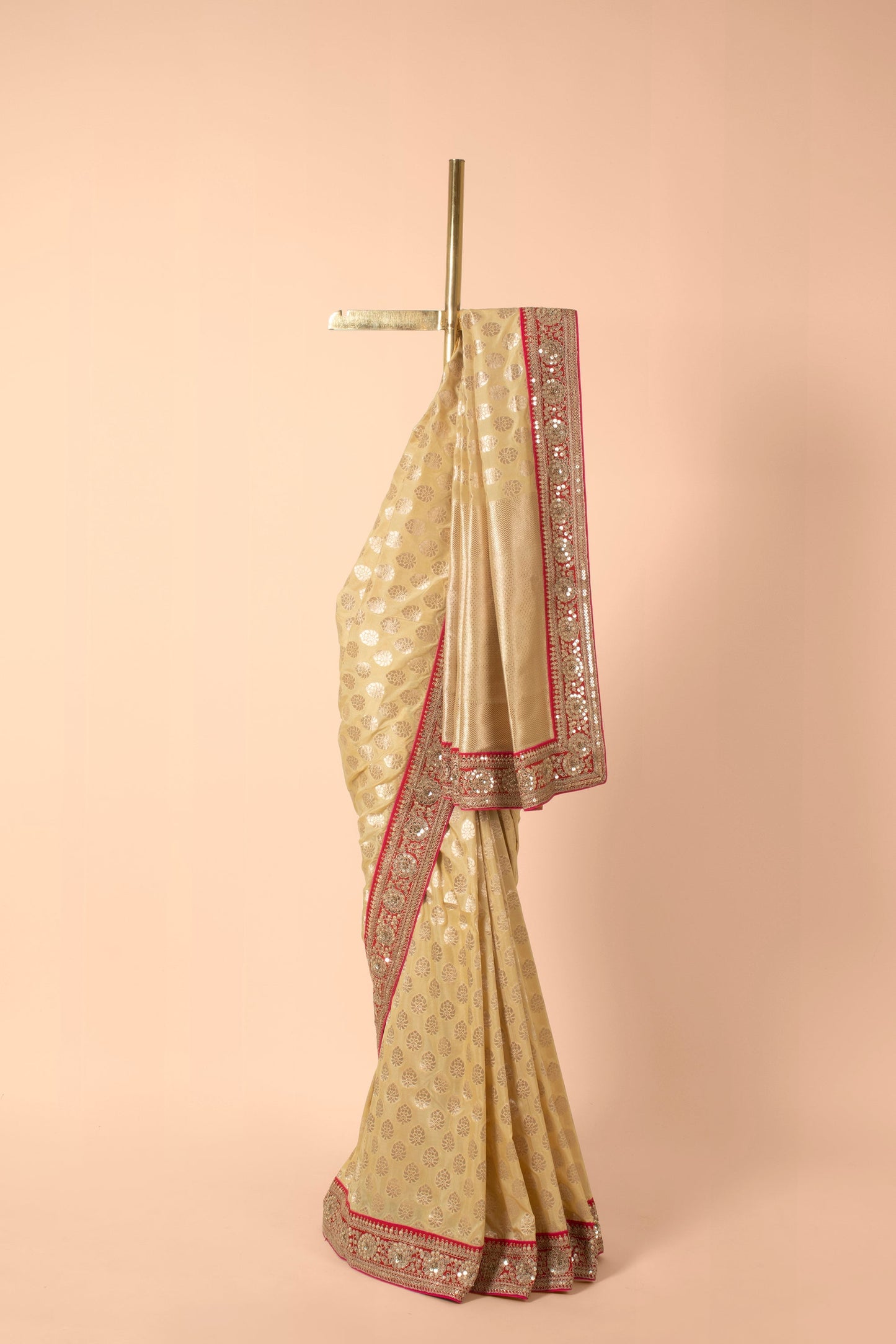Handwoven Gold Silk Sari