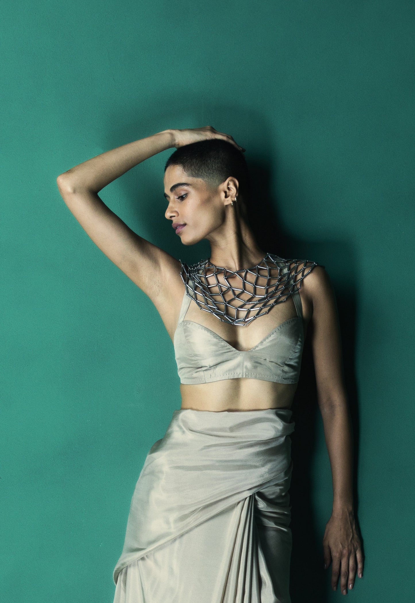 Slate Grey Bralette Blouse