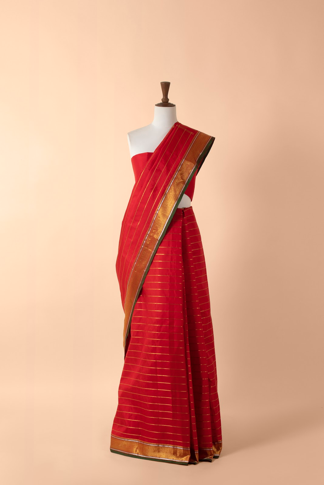 Handwoven Red Kanjivaram Sari