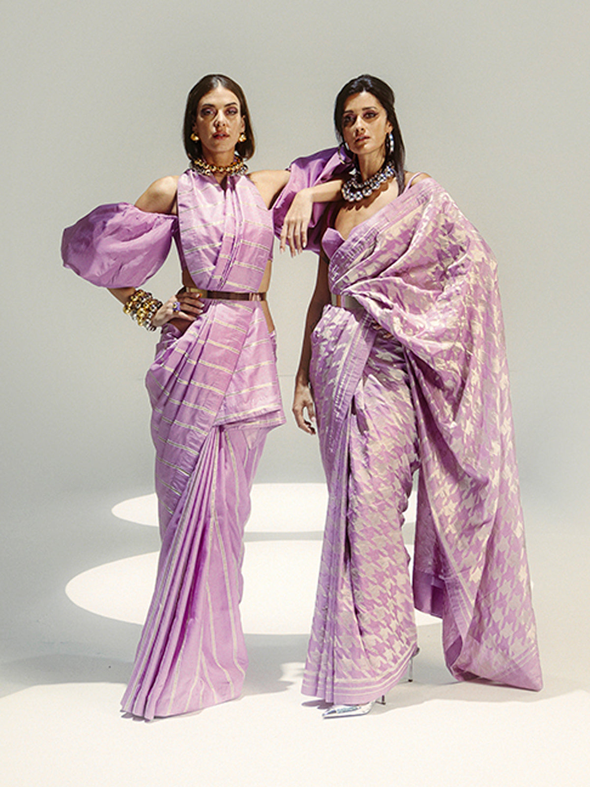 Lilac Bumblebee Saree