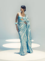 Powder Blue Gerum Saree