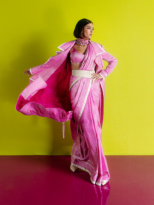 Pink Cher Saree