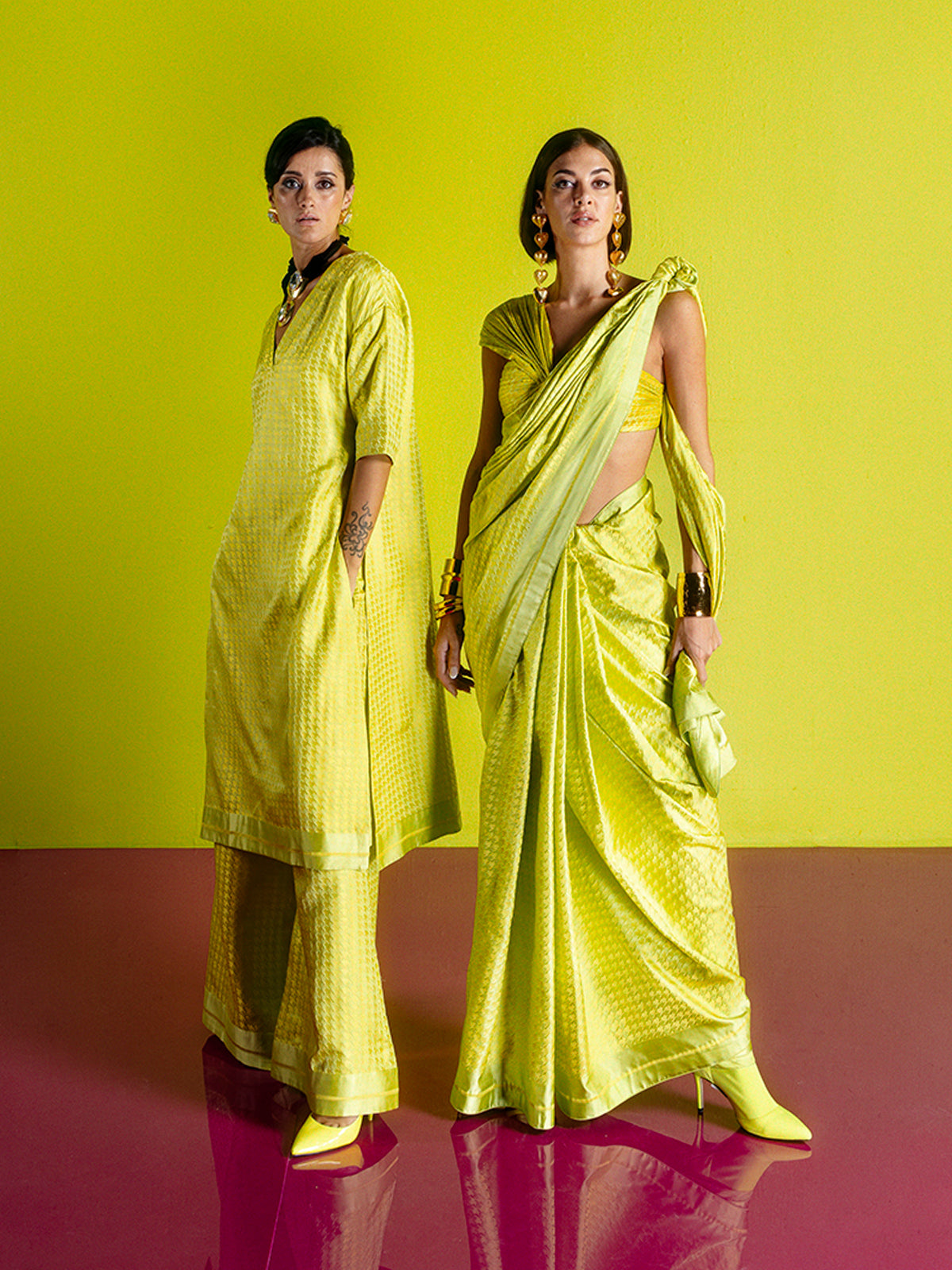 The Limoncello Saree