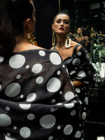 Black Confetti Saree