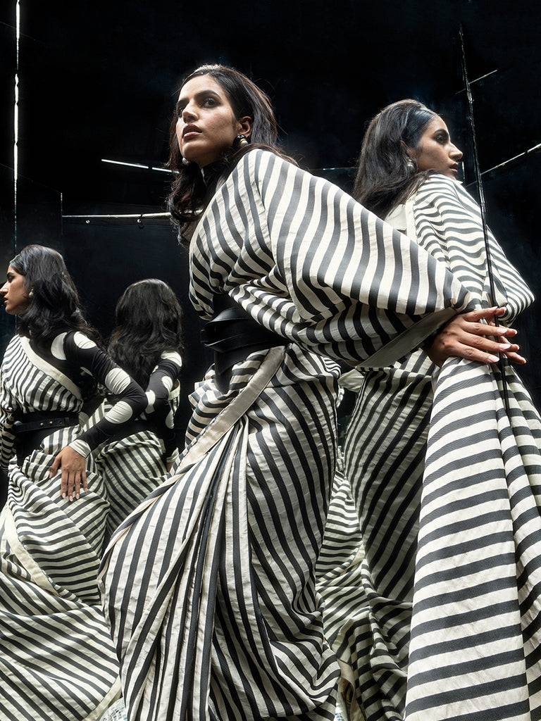 The Candy Cane Saree