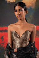 Handwoven Black Silk Saree