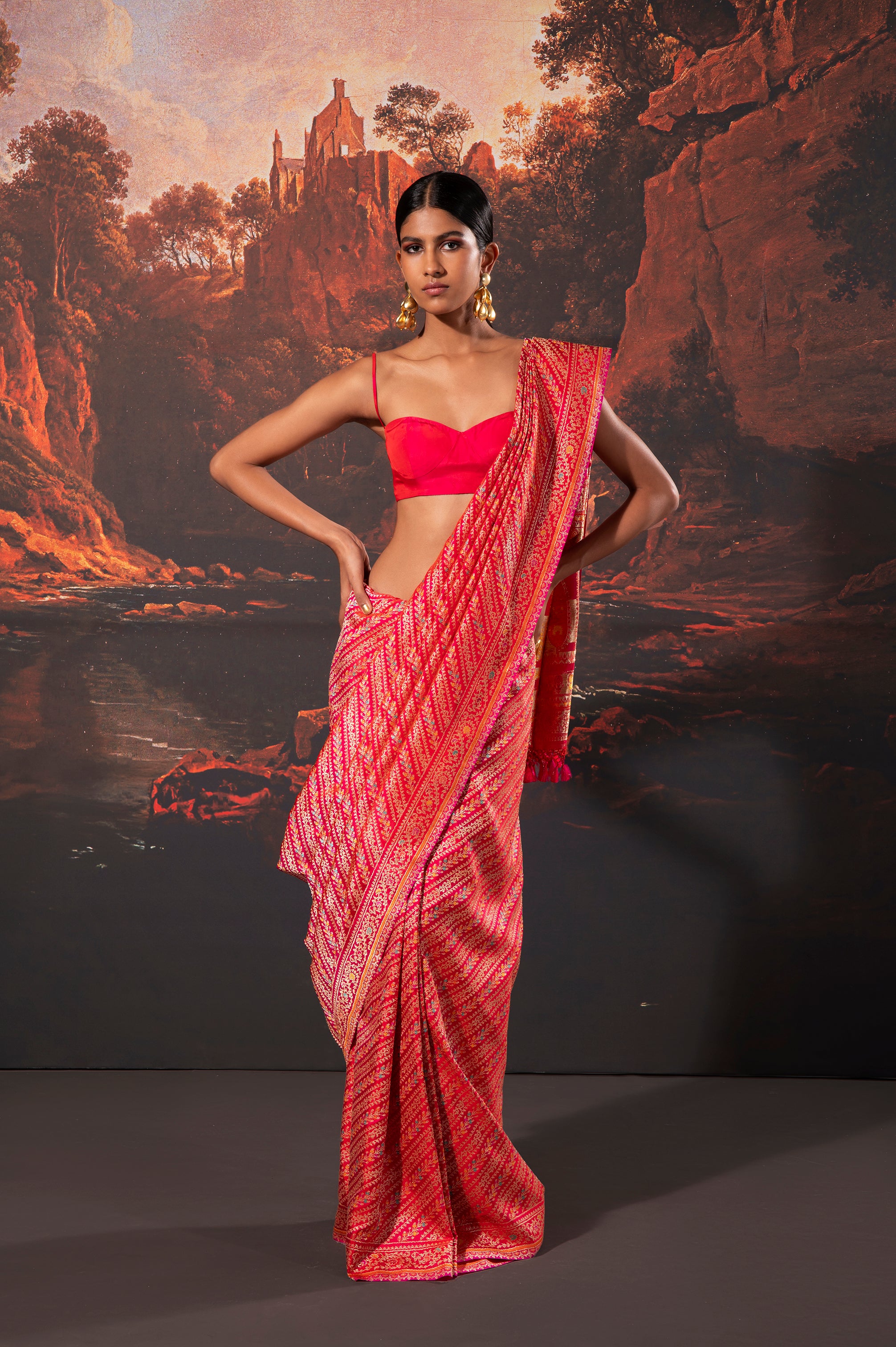 Shop maheshwari silk bandhani saree | Kutchculture