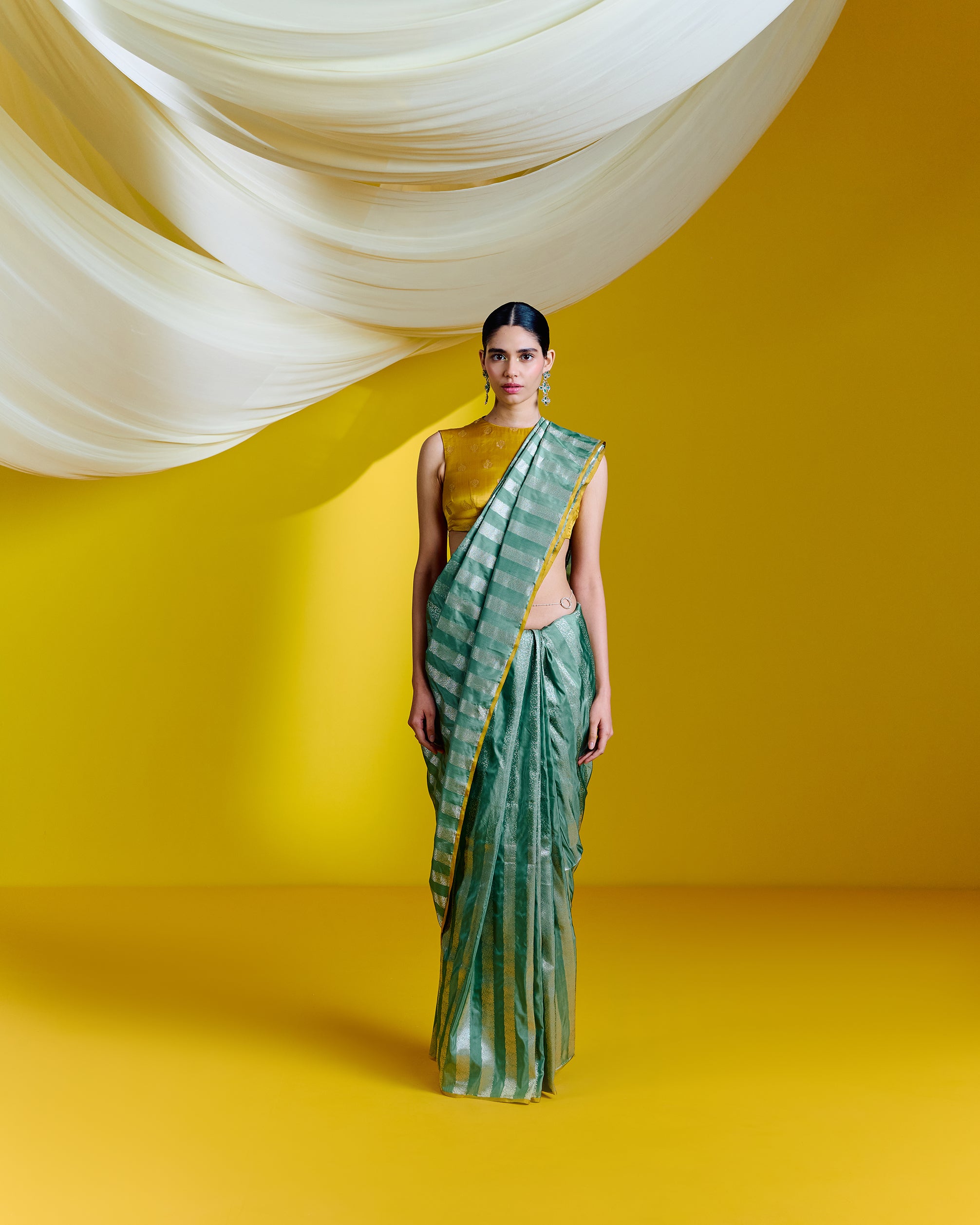 Buy RACHBAI Pure Handloom Tussar Ghicha striped Silk saree (pink) at  Amazon.in
