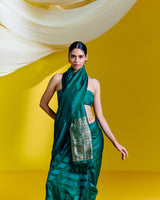 Handwoven Green Silk Saree