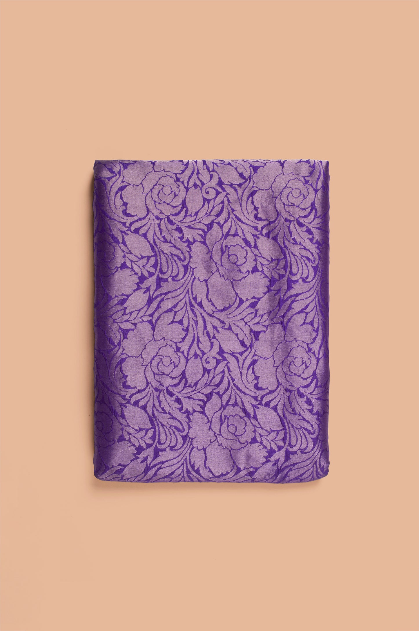 Handwoven Purple Silk Fabric