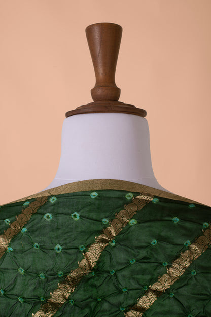 Handwoven Green Tissue Dupatta