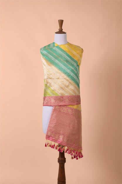 Handwoven Multicolor Silk Dupatta