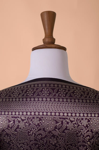 Handwoven Purple Silk Dupatta