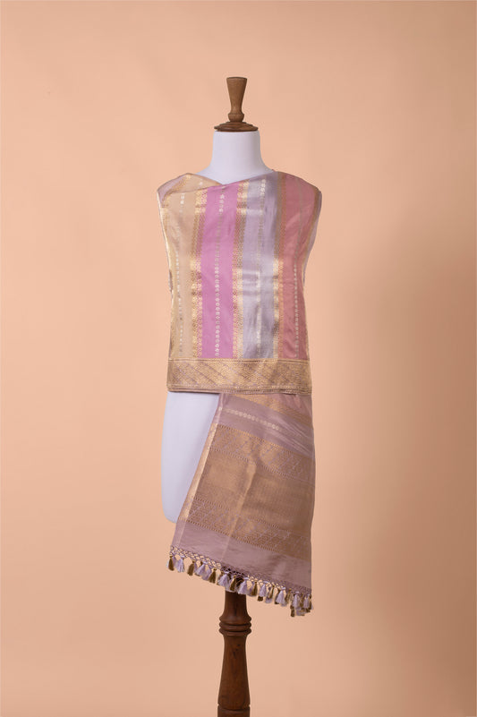 Handwoven Multicolor Tissue Dupatta