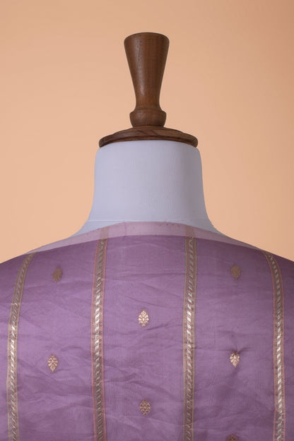 Handwoven Purple Organza Dupatta