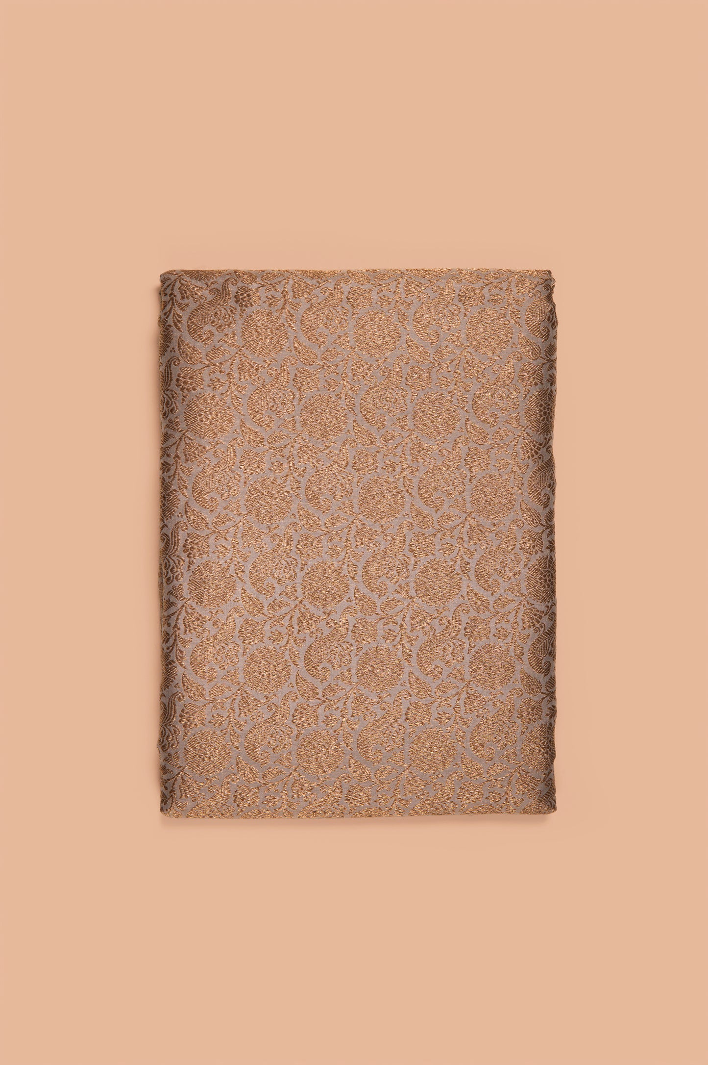 Handwoven Brown Silk Fabric