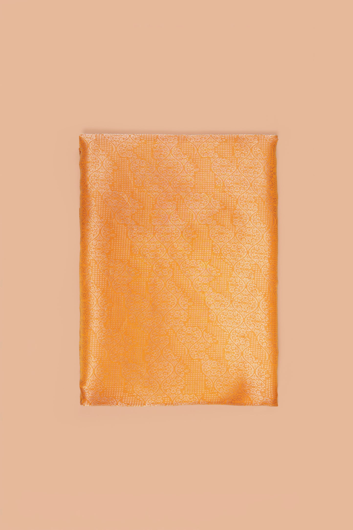 Handwoven Orange Silk Fabric