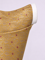 Handwoven Mustard Banarasi Emboss Blouse Fabric