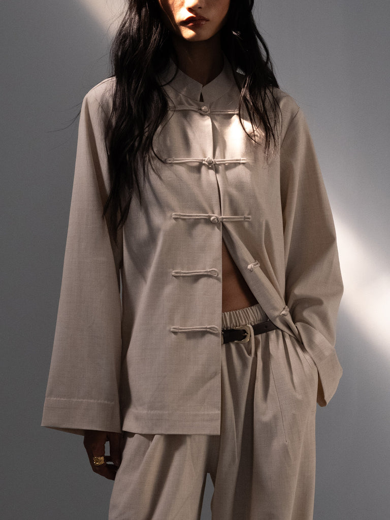 WARM BEIGE OVERSHIRT