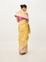 Handwoven Gold Cutwork Banarasi Saree