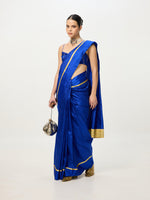 Handwoven Dark Blue Saree