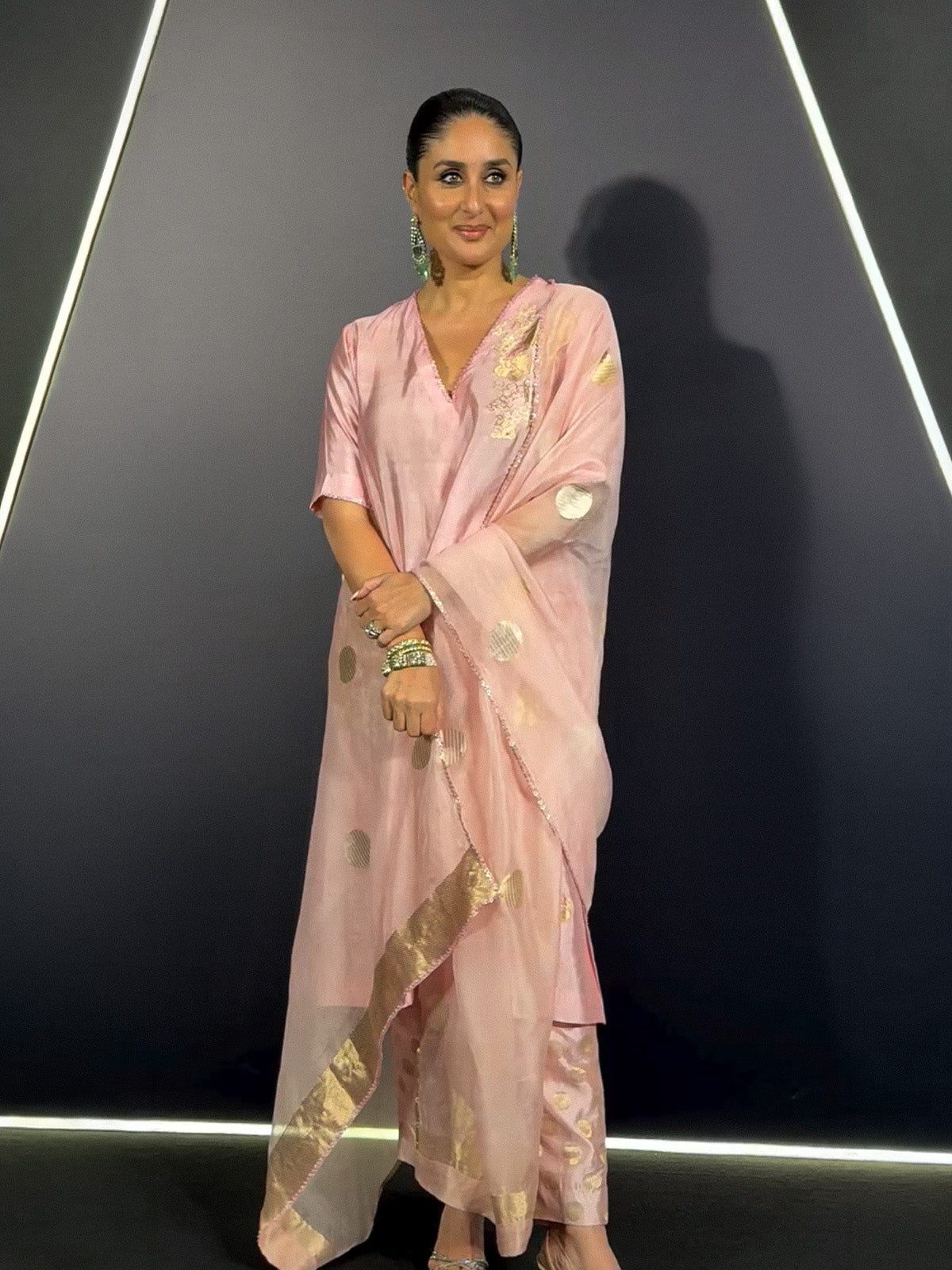 Handwoven Pink Silk Banarasi Suit