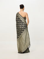 Handwoven Black & Gold Cutwork Banarasi Saree