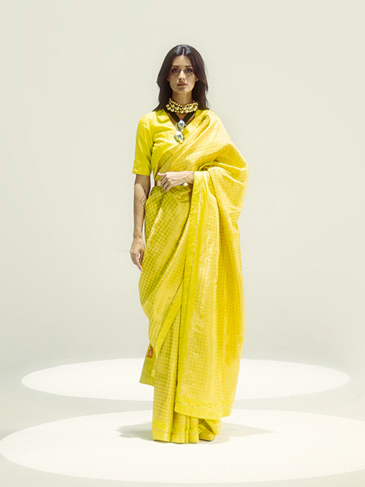 The Lemondrop Saree