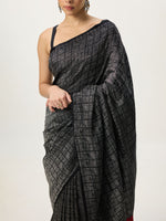 Handwoven Black Banarasi Emboss Saree