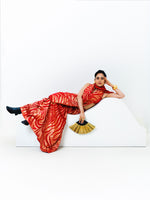 Handwoven Classic Red Silk Saree