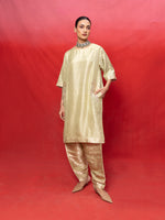 Handwoven Pistachio Green Banarasi Suit